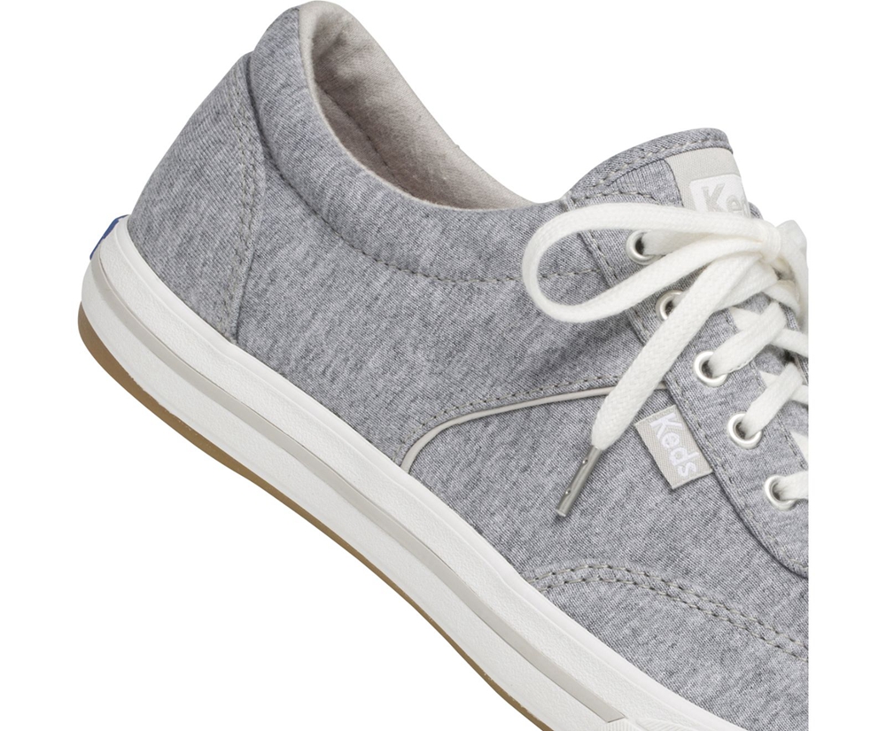 Keds Sneakers Grey - Courty Jersey - Womens SDLONM-905